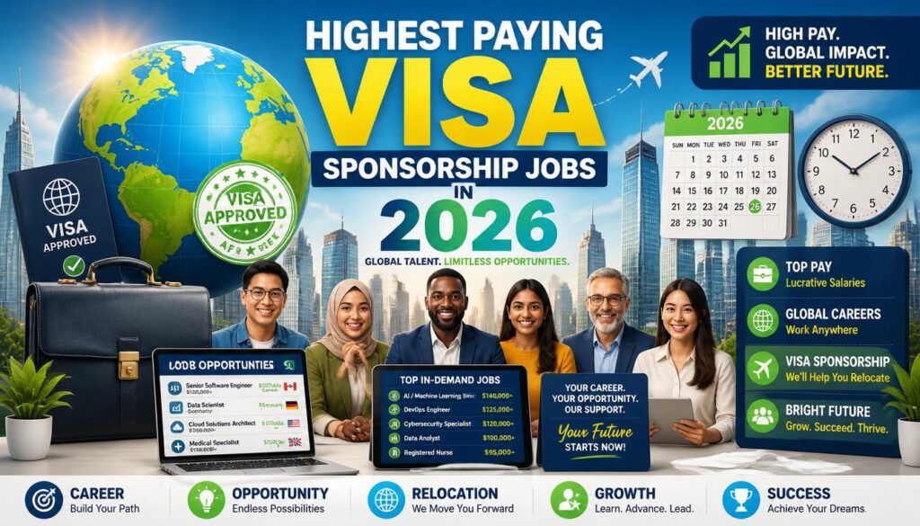 Highest Paying Visa Sponsorship Jobs in 2026