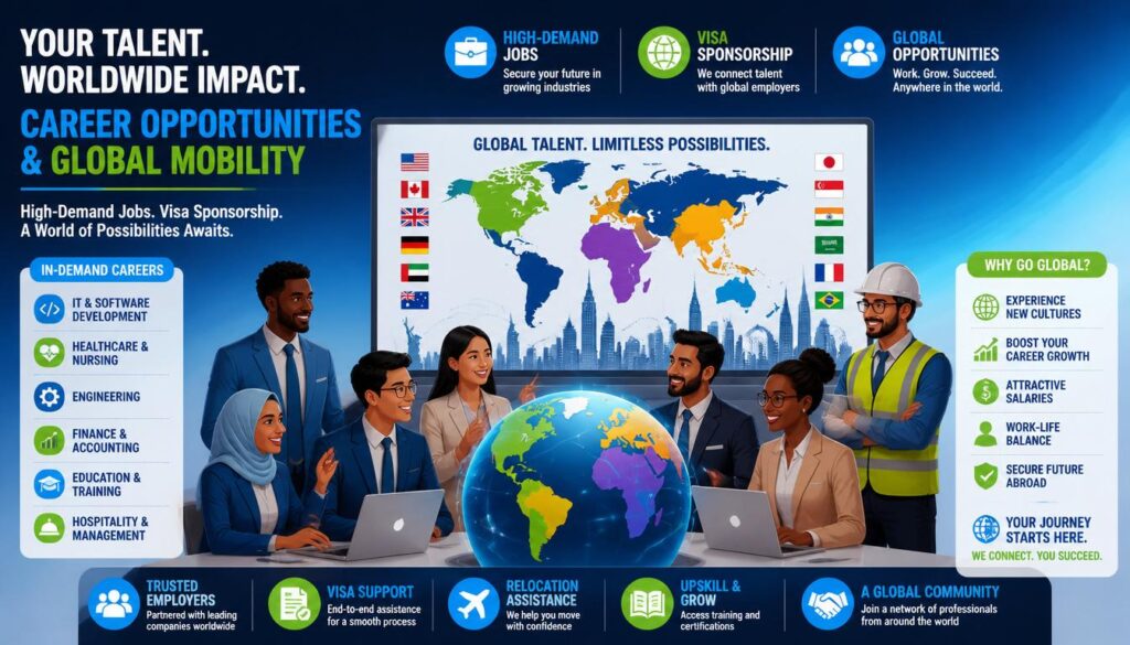 High-Demand Visa Sponsorship Jobs Abroad: Opportunities for Skilled Workers