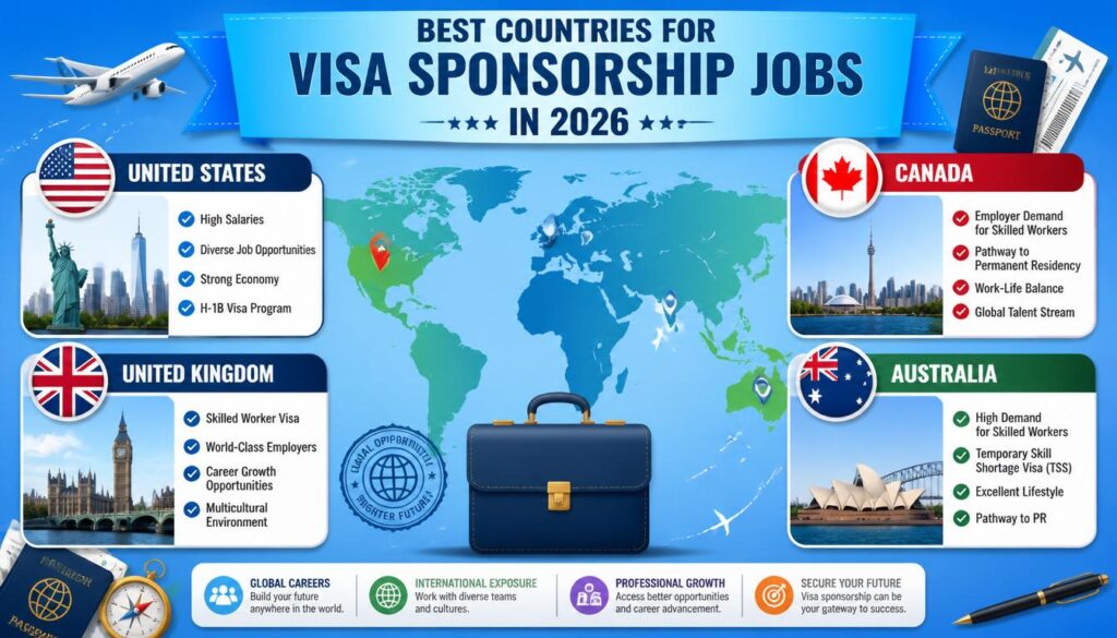 Best Countries for Visa Sponsorship Jobs in 2026