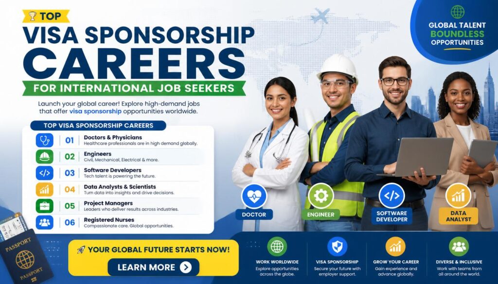 Top Visa Sponsorship Careers for International Job Seekers