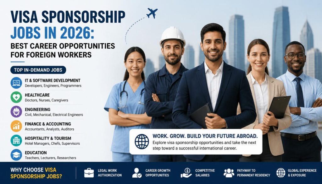Visa Sponsorship Jobs in 2026: Best Career Opportunities for Foreign Workers
